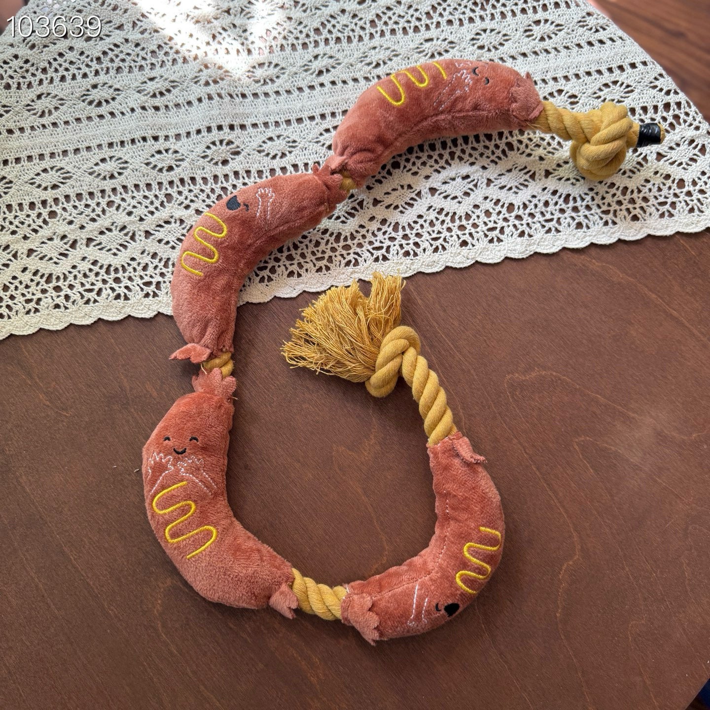 Extra-Long Tug & Chew Dog Toy –31.5 inches Squeaky Interactive Toy