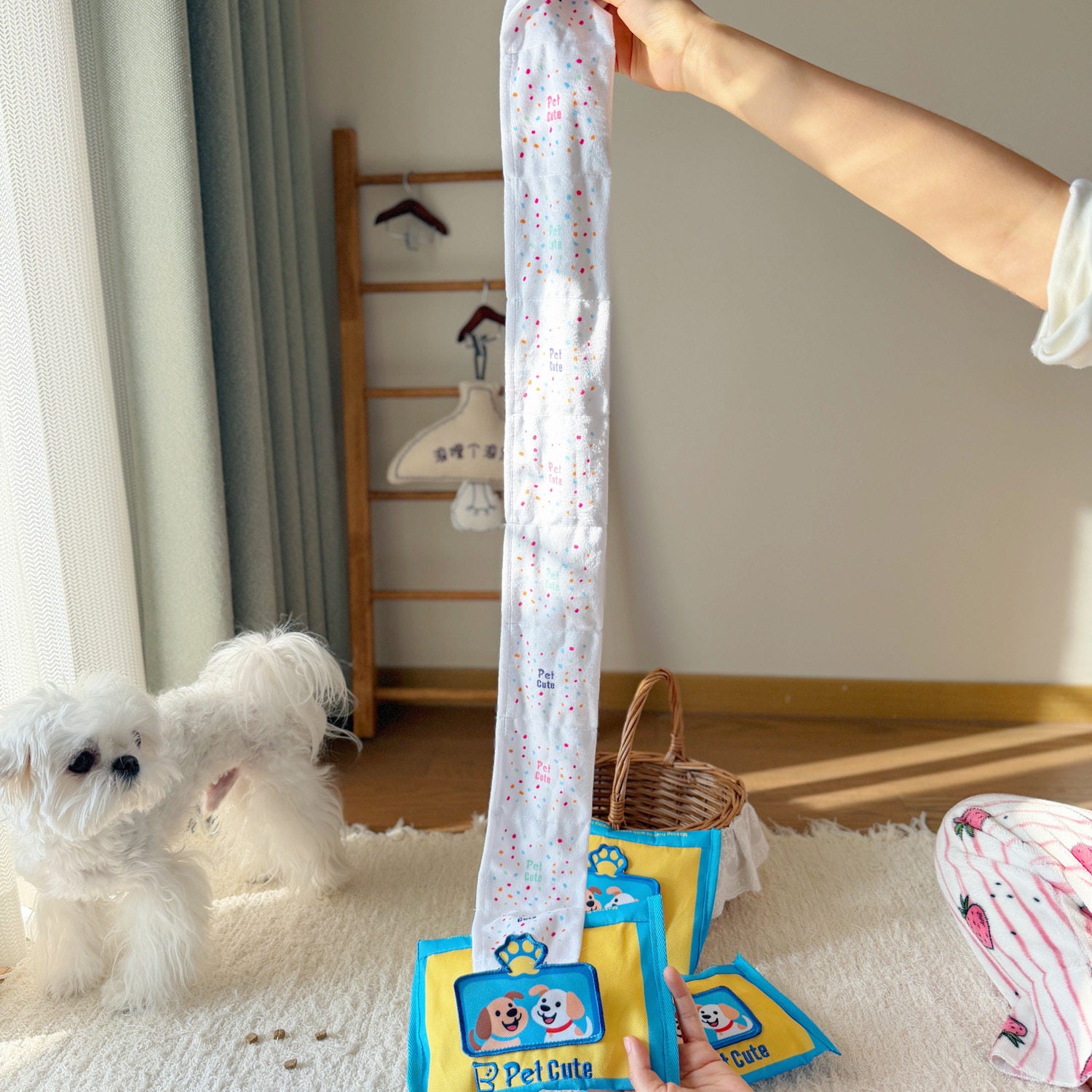 Pull-Out Treat Puzzle Toy – Interactive Snuffle & Foraging Toy for Dogs and Cats