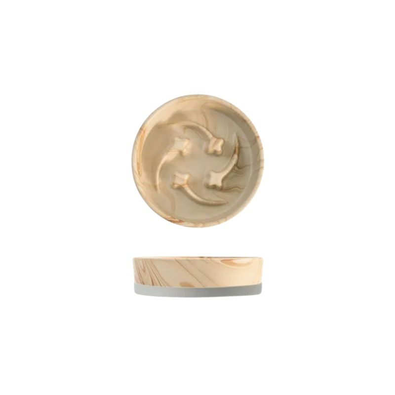 Meteor Texture Ceramic Slow Feeder Bowl – Anti-Gulping Bowl for Cats & all size Dogs