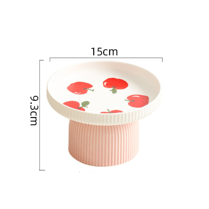 Elevated Ceramic Pet Dish for Cats and Small Dogs