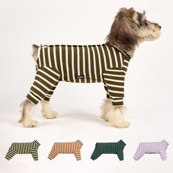 Cotton Dog Jumpsuit – Four-Leg Bodysuit Pajamas for Small Dogs
