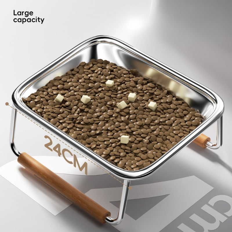 Meteor Texture Ceramic Slow Feeder Bowl – Slow Eating Bowl for Small Dogs & Cats