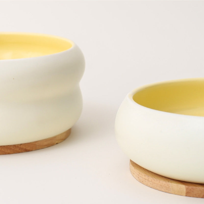 Ceramic– Wide Mouth Water & Food Bowl for Cats and Small Dogs