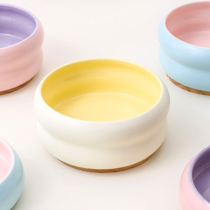 Ceramic– Wide Mouth Water & Food Bowl for Cats and Small Dogs