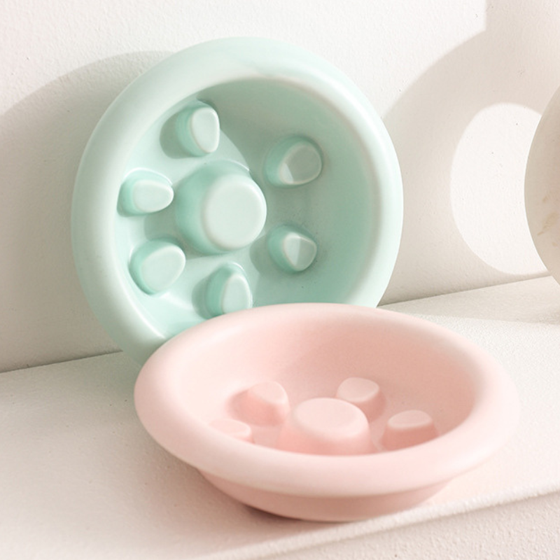 Ceramic Slow Feeder Bowl for Cats and Small Dogs (Up to 8kg)