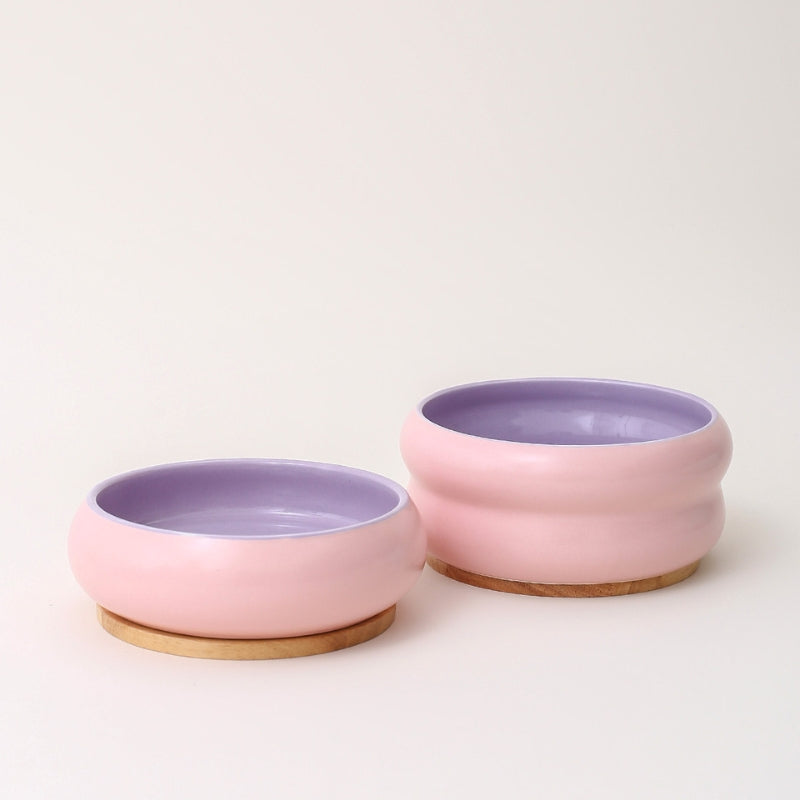 Ceramic– Wide Mouth Water & Food Bowl for Cats and Small Dogs