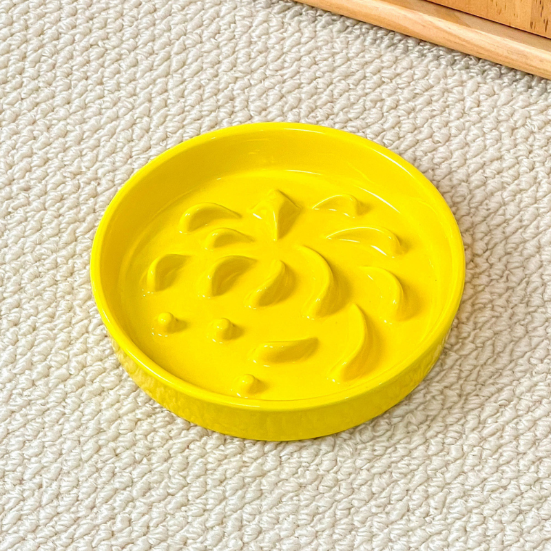 5-Inch Ceramic Slow Feeder Bowl – Low-Difficulty pet Bowl