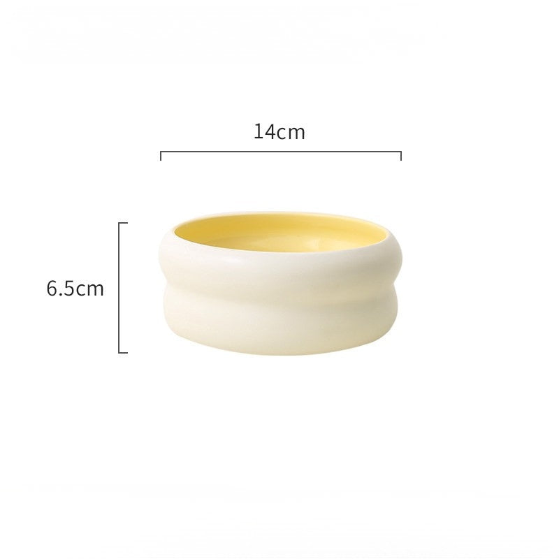 Ceramic– Wide Mouth Water & Food Bowl for Cats and Small Dogs