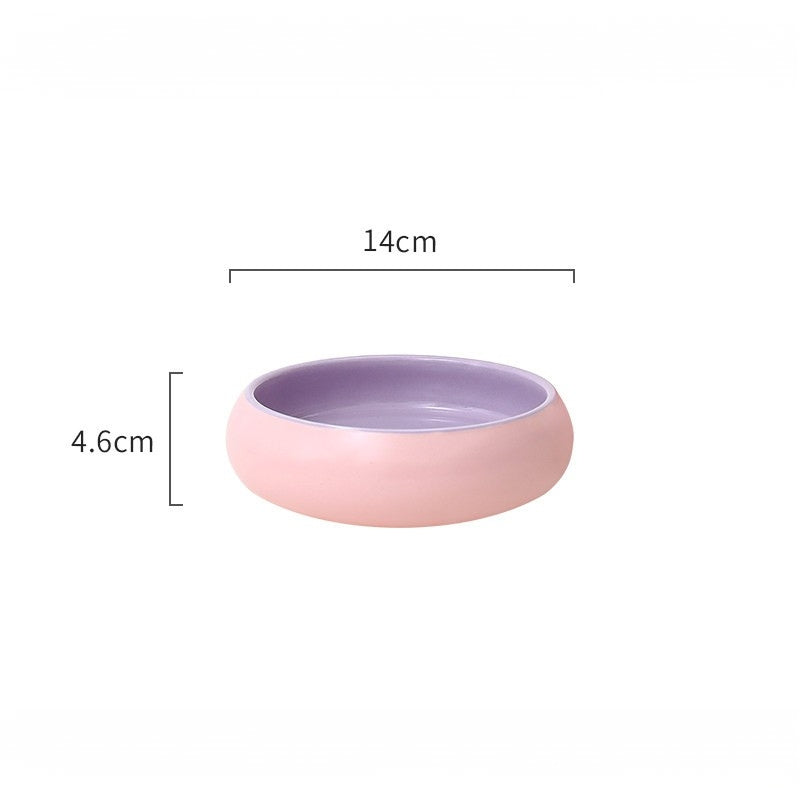 Ceramic– Wide Mouth Water & Food Bowl for Cats and Small Dogs
