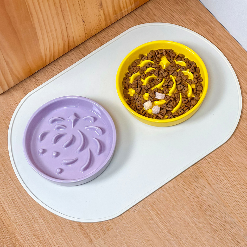 5-Inch Ceramic Slow Feeder Bowl – Low-Difficulty pet Bowl