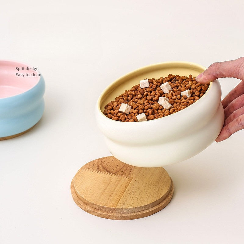 Ceramic– Wide Mouth Water & Food Bowl for Cats and Small Dogs