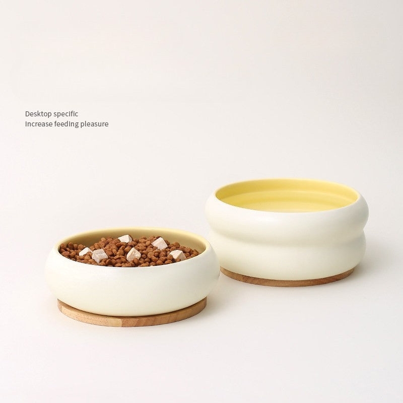 Ceramic– Wide Mouth Water & Food Bowl for Cats and Small Dogs