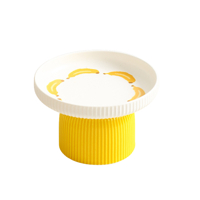 Elevated Ceramic Pet Dish for Cats and Small Dogs