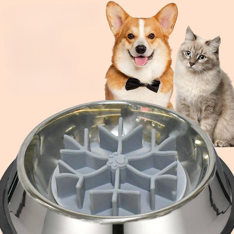 Dog Slow Feeder Bowl – Anti-Choking Pet Food Bowl for Puppies, Small Dogs & Cats