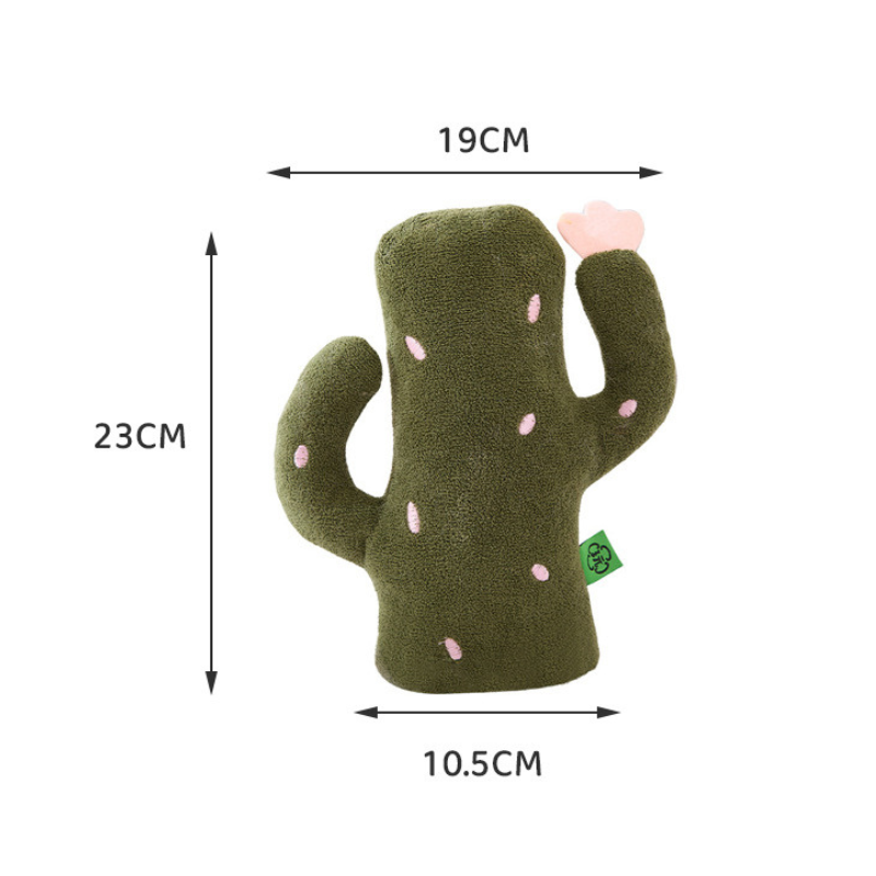 Catnip Plush Toy with Crinkle Paper & Squeaker – Interactive Cat Toy