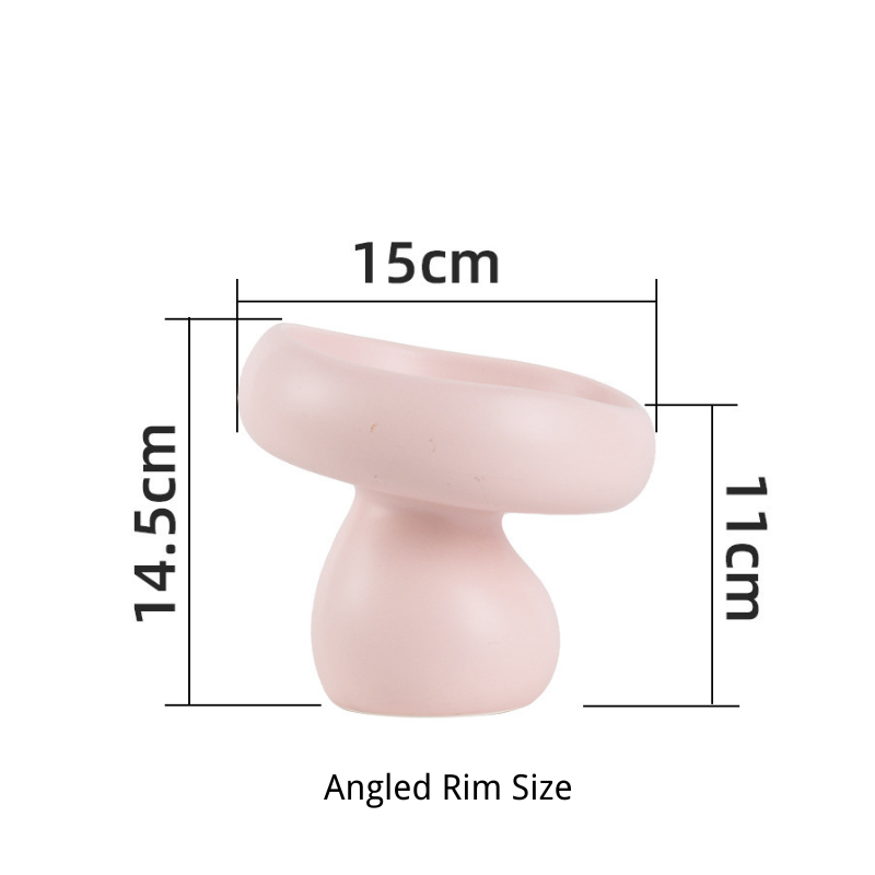 Matte Ceramic Elevated Cat Bowl – Raised Pet Feeding Bowl for Cats