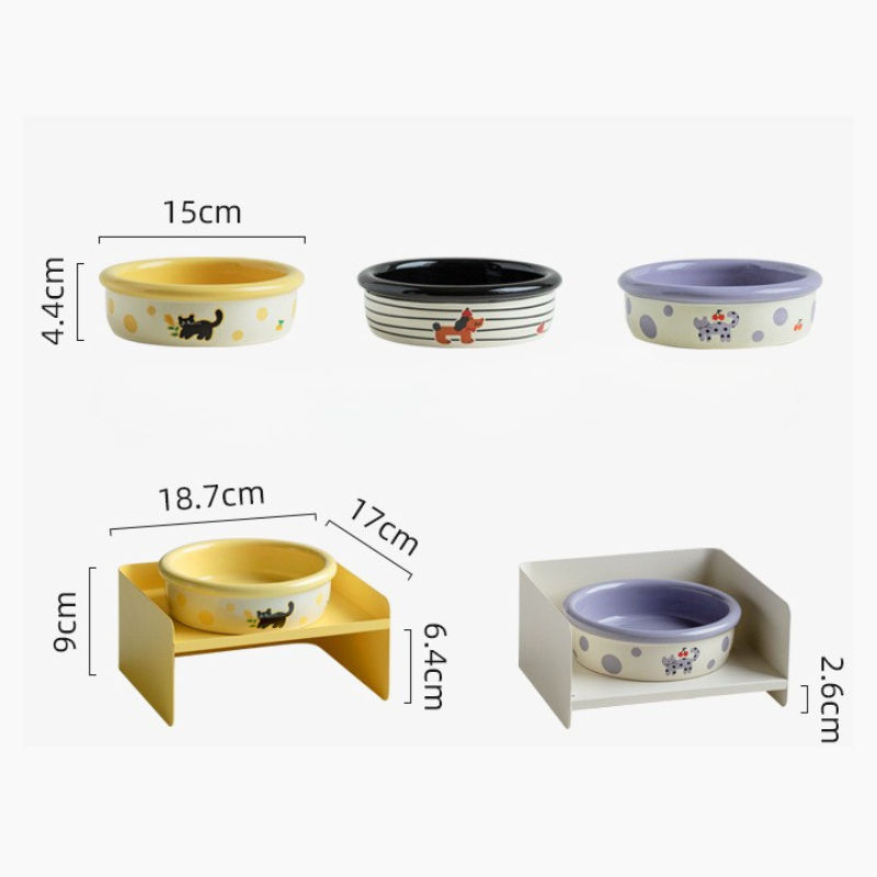 Ceramic Pet Bowl for Cats & Small Dogs – Everyday Feeding Bowl