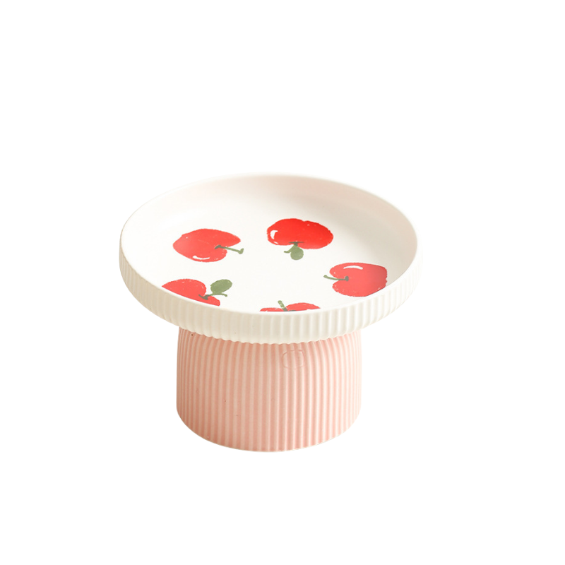 Elevated Ceramic Pet Dish for Cats and Small Dogs