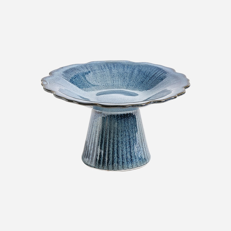 Ceramic Cat Bowl – Elevated Cat Food & Water Dish for Wet Food, Neck-Friendly Pet Bowl