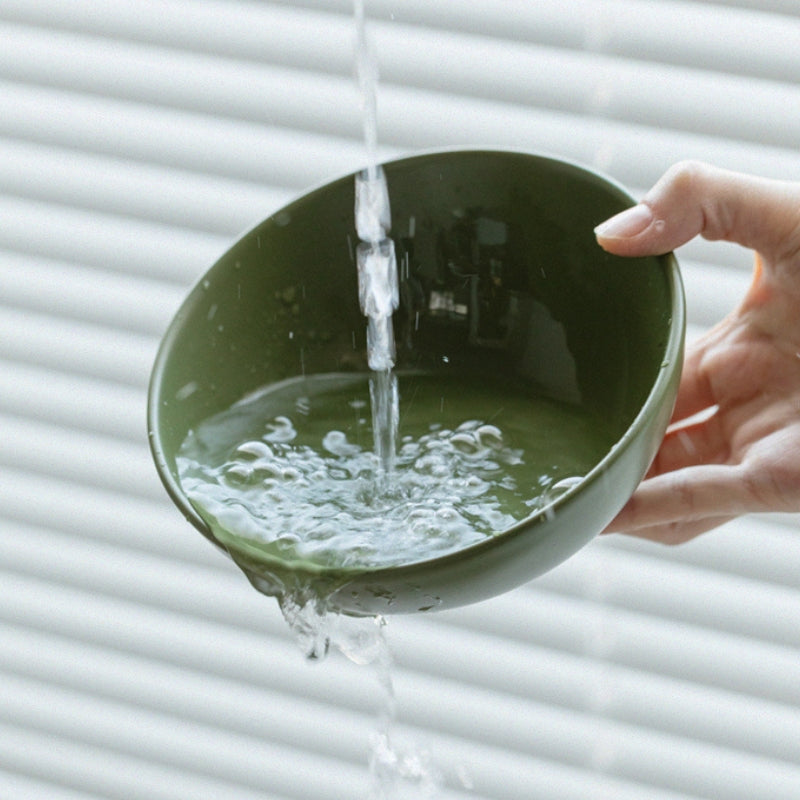 Ceramic Tilted Pet Bowl – Cat Food Bowl & Small Dog Feeding Dish