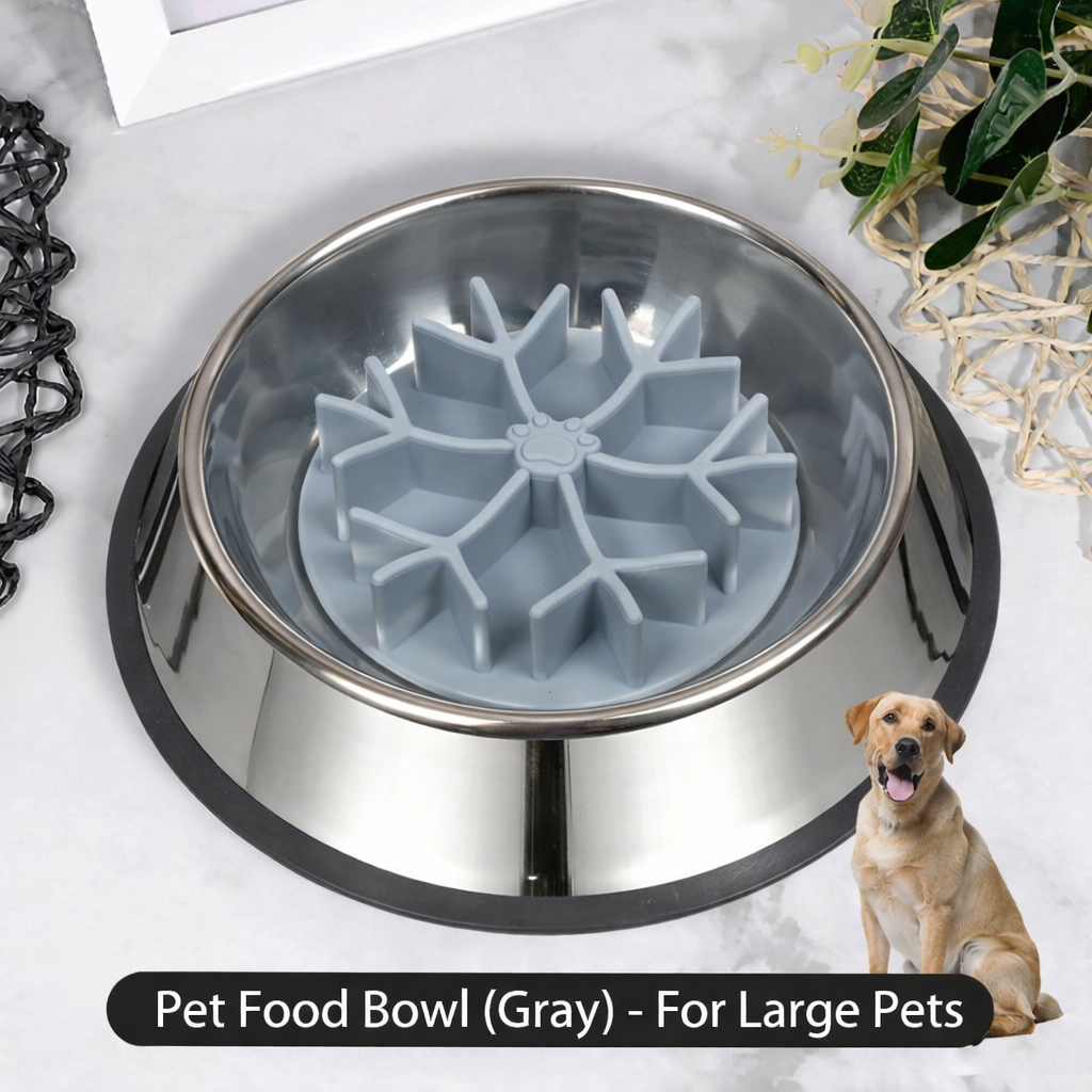 Dog Slow Feeder Bowl – Anti-Choking Pet Food Bowl for Puppies, Small Dogs & Cats