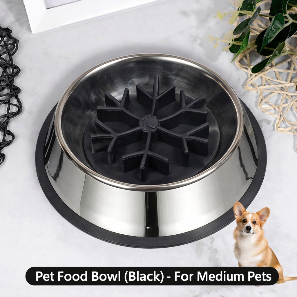 Dog Slow Feeder Bowl – Anti-Choking Pet Food Bowl for Puppies, Small Dogs & Cats