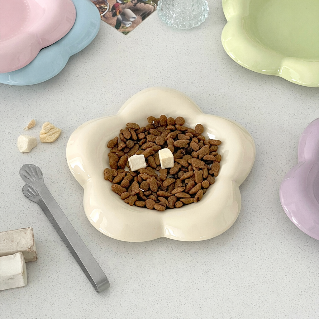 6 Inch Ceramic Pet Plate – Pet Feeding Dish