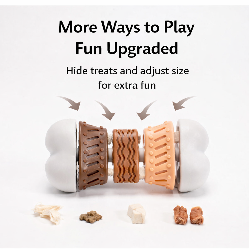 Interactive Dog Treat Dispensing Toy – Snuffle, Chew & Enrichment Puzzle Toy