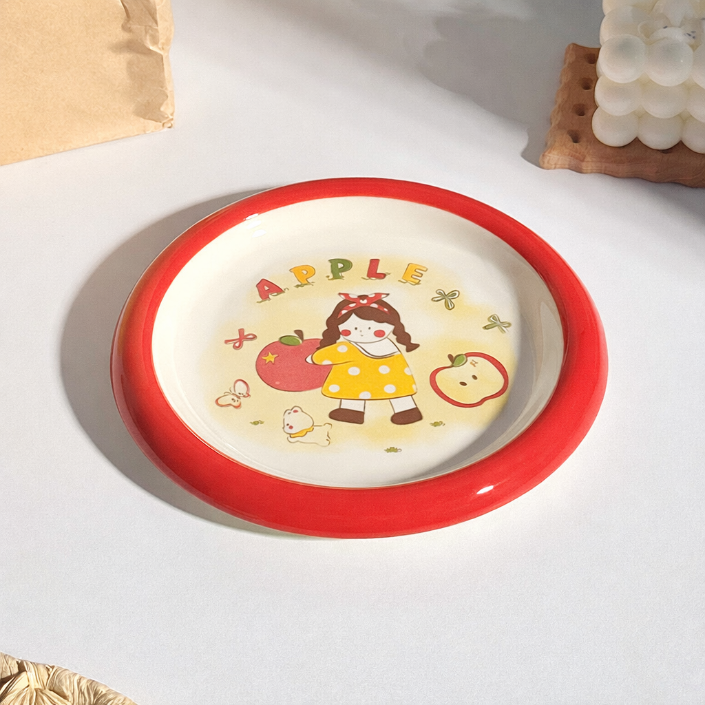 Ceramic Cat Bowl – Cat Food Dish & Canned Food Plate, Pet Feeding Bowl