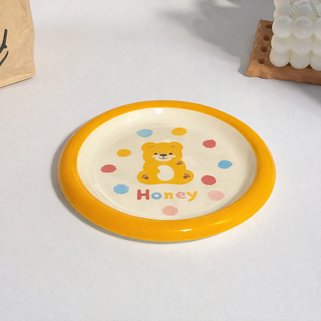 Ceramic Cat Bowl – Cat Food Dish & Canned Food Plate, Pet Feeding Bowl