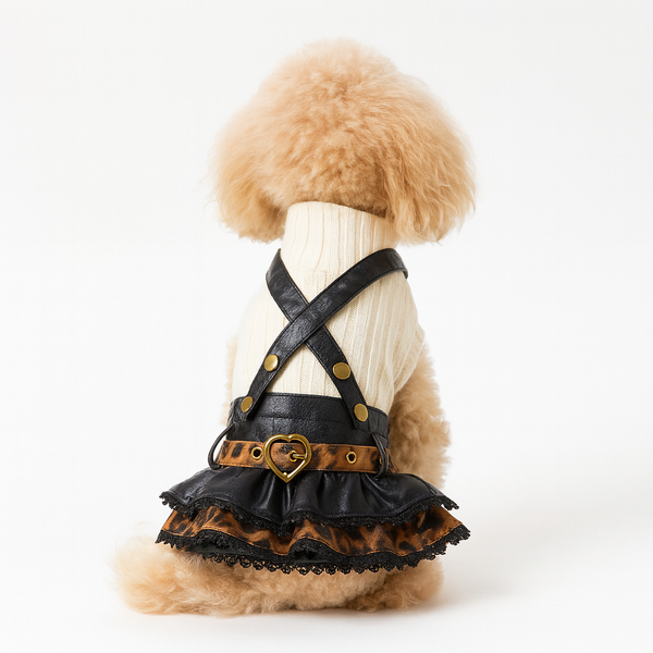 Dog Dress with Straps – Cute Suspender Skirt for Female Dogs, Lightweight & Stylish