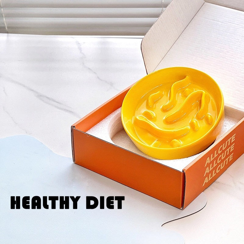 Anti-Tip Ceramic Pet Bowl – Food & Water Bowl for Cats and Small to Large Dogs