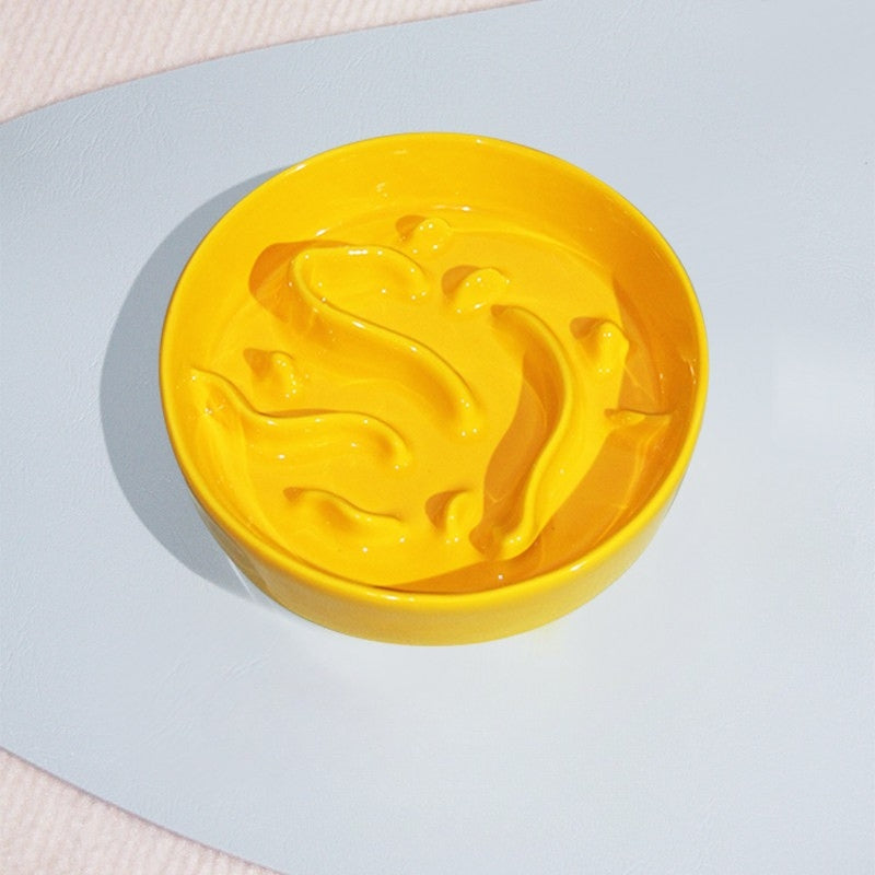 Anti-Tip Ceramic Pet Bowl – Food & Water Bowl for Cats and Small to Large Dogs