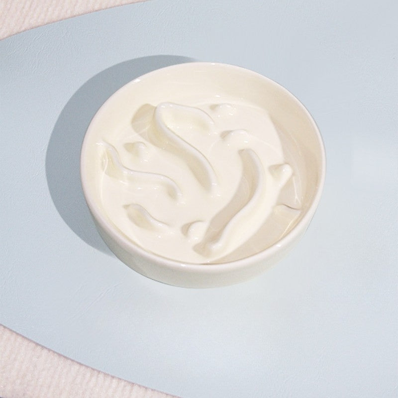 Anti-Tip Ceramic Pet Bowl – Food & Water Bowl for Cats and Small to Large Dogs