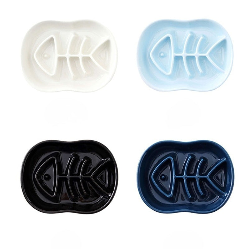 Ceramic Slow Feeder Dog Bowl – Anti-Choking Pet Bowl for Medium & Large Dogs and Cats