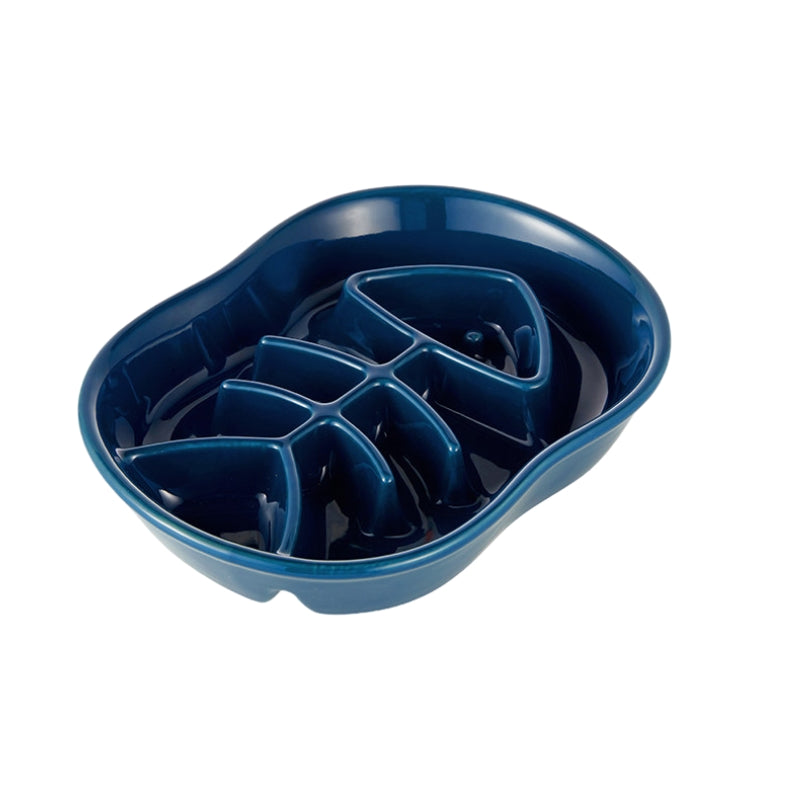 Ceramic Slow Feeder Dog Bowl – Anti-Choking Pet Bowl for Medium & Large Dogs and Cats