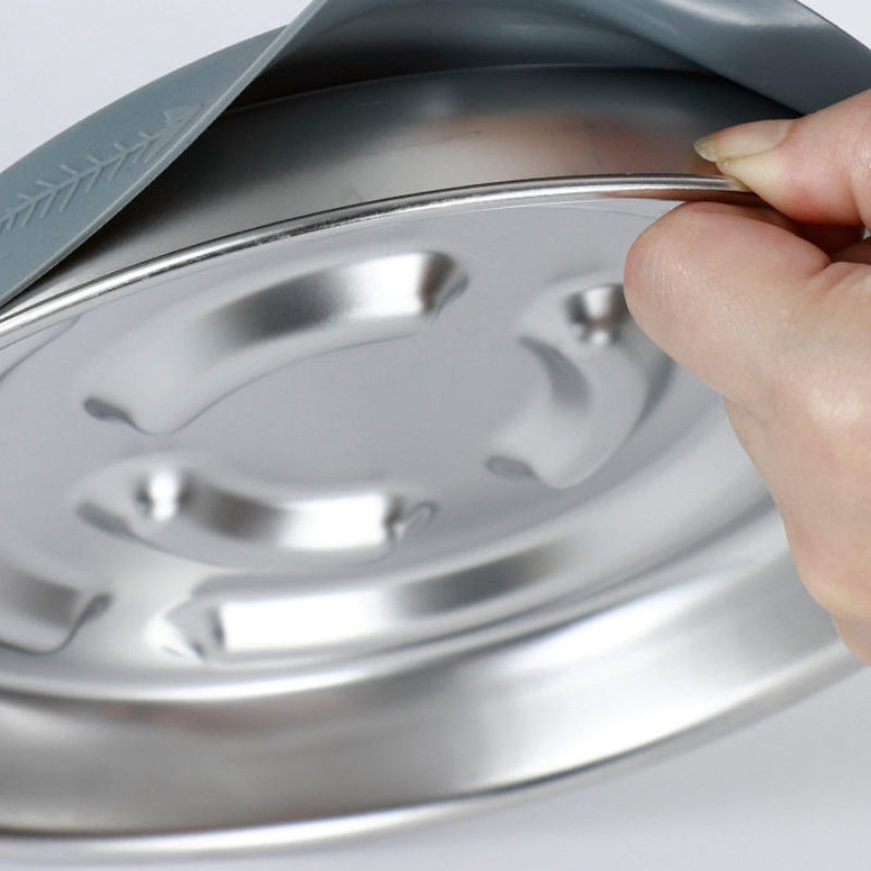 304 Stainless Steel Slow Feeder Bowl – Anti-Choking Pet Bowl with Non-Slip Silicone Base for Dogs & Cats