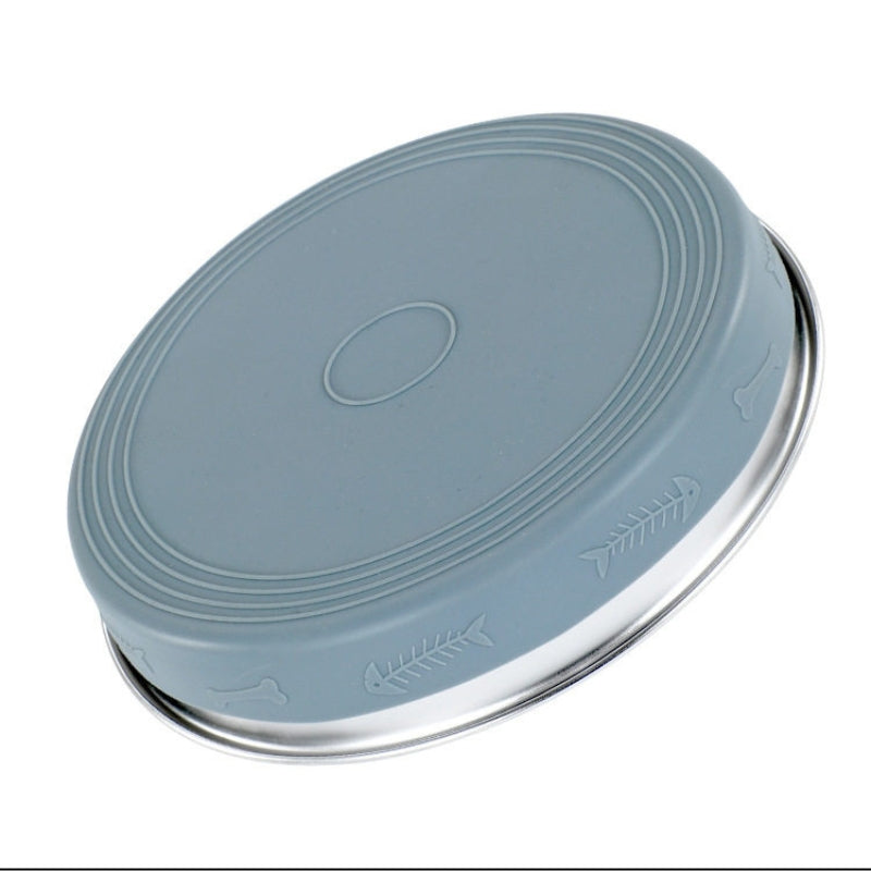 304 Stainless Steel Slow Feeder Bowl – Anti-Choking Pet Bowl with Non-Slip Silicone Base for Dogs & Cats