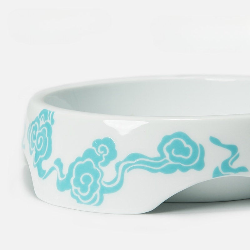 Ceramic Dog Bowl Anti-Tip Thickened Non-Slip Pet Feeding Bowl for Medium & Large Dogs