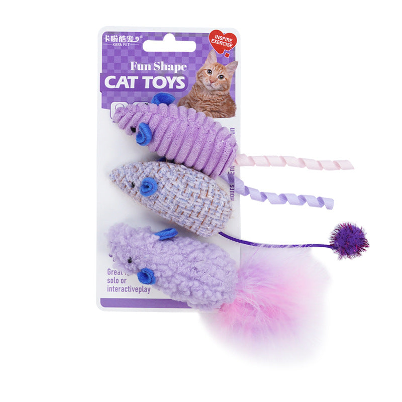 Realistic Mouse Catnip Toy Set – 8 Pack Interactive Cat Toys