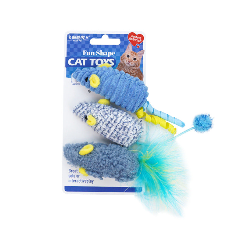 Realistic Mouse Catnip Toy Set – 8 Pack Interactive Cat Toys