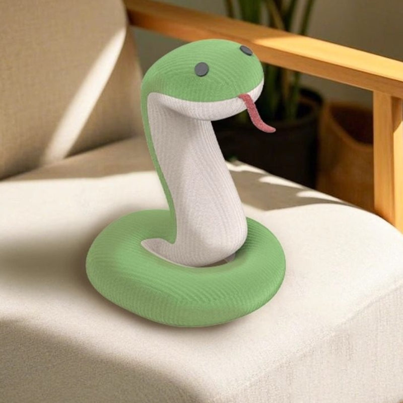 Catnip Snake Plush Toy with Crinkle Paper – Durable Interactive Cat Teaser