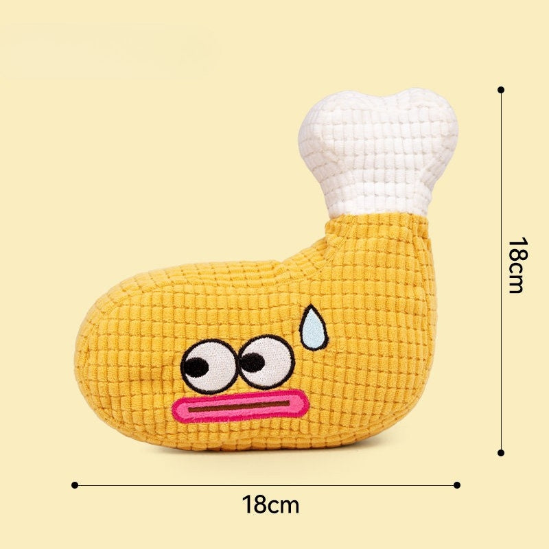 Waffle Series Cat Toy – Plush Catnip Chew Toy with Crinkle & Squeaker