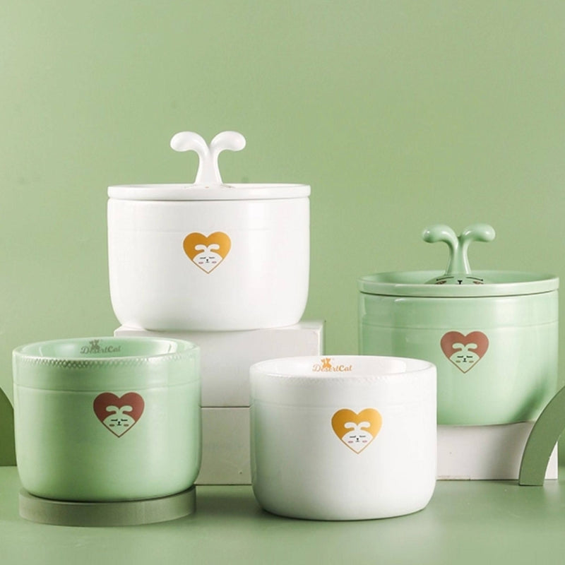 Ceramic Automatic Cat Water Fountain – Circulating Flow Pet Drinking Fountain