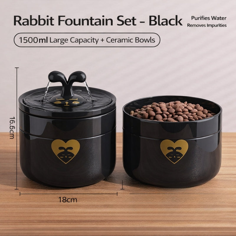 Ceramic Automatic Cat Water Fountain – Circulating Flow Pet Drinking Fountain