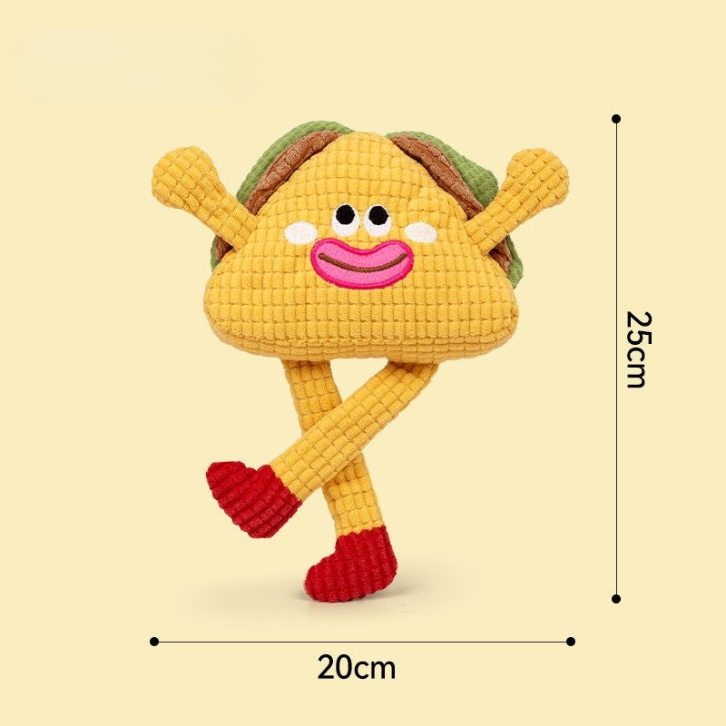 Waffle Series Cat Toy – Plush Catnip Chew Toy with Crinkle & Squeaker