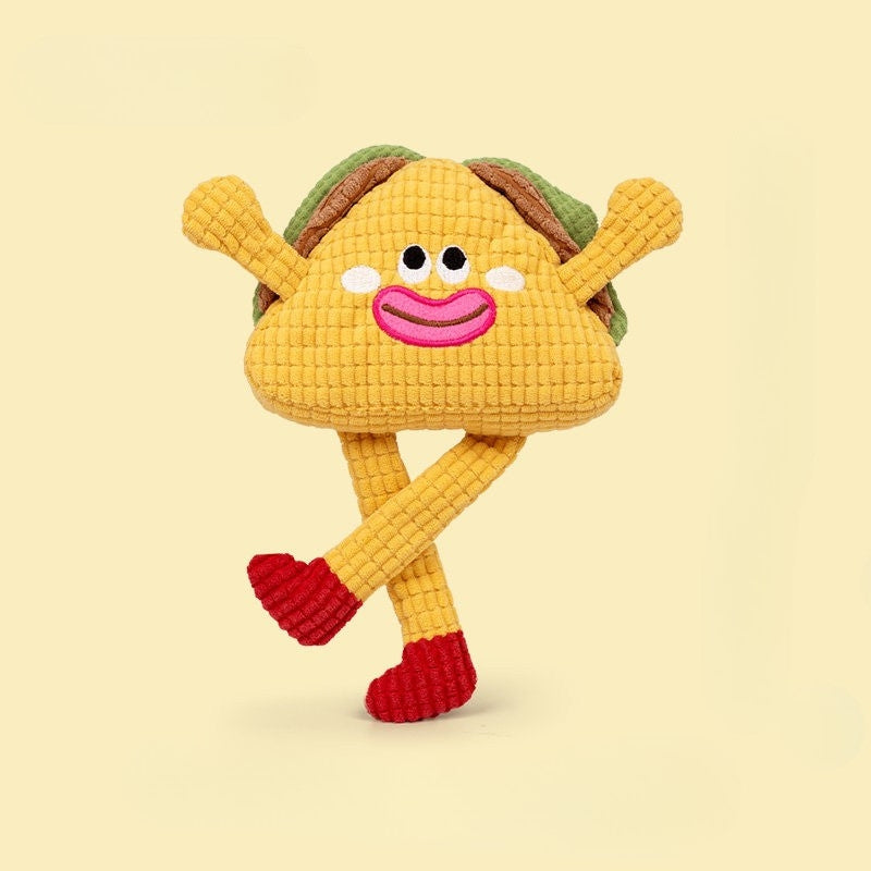 Waffle Series Cat Toy – Plush Catnip Chew Toy with Crinkle & Squeaker