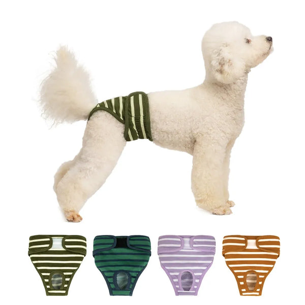 Dog Diaper Pants – Female Dog Period Underwear, Anti-Harassment Heat Pants, Washable & Adjustable