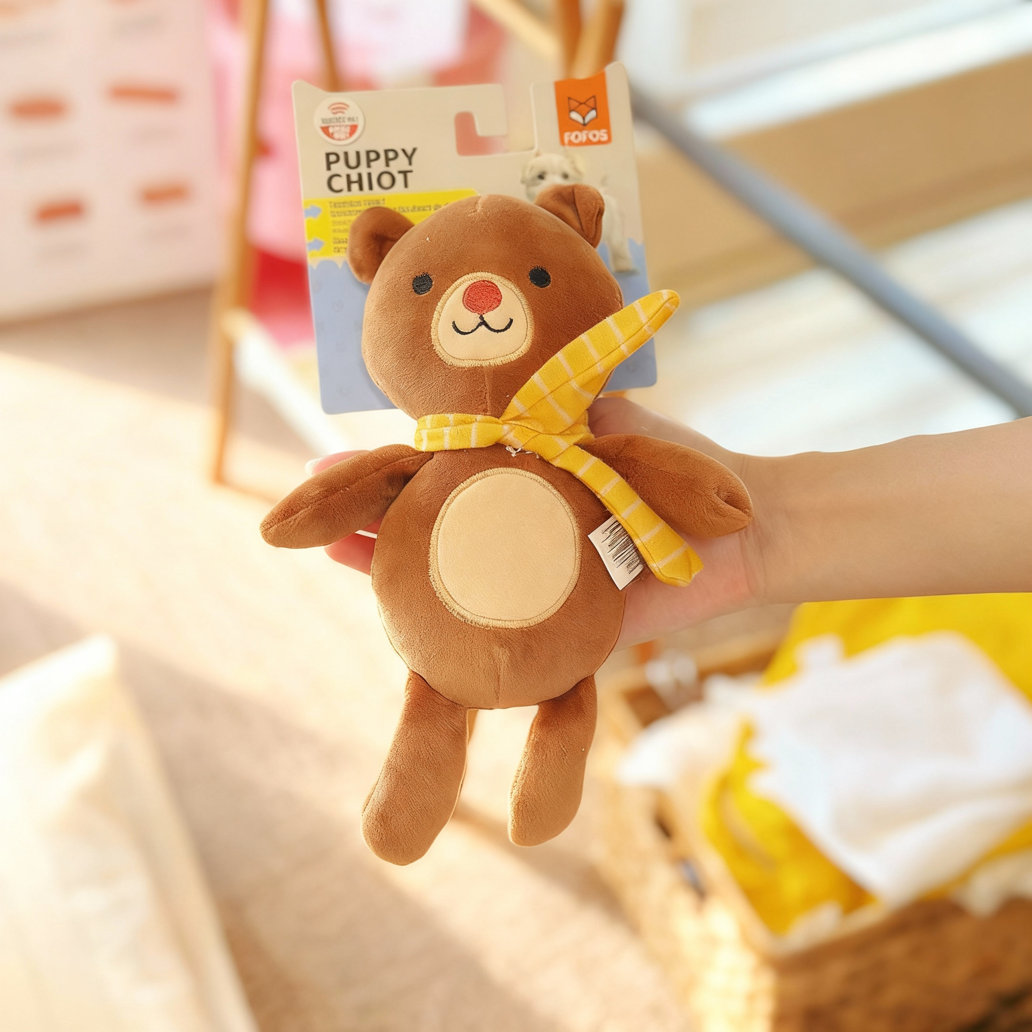 Squeaky Dog Toy with Soft Skin-Friendly Fabric