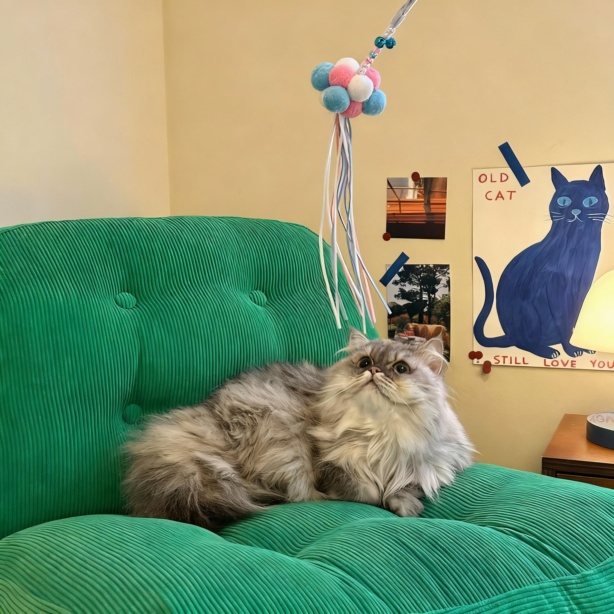 6-Piece Cat Teaser Wand Set – Interactive Toy Set for Cats